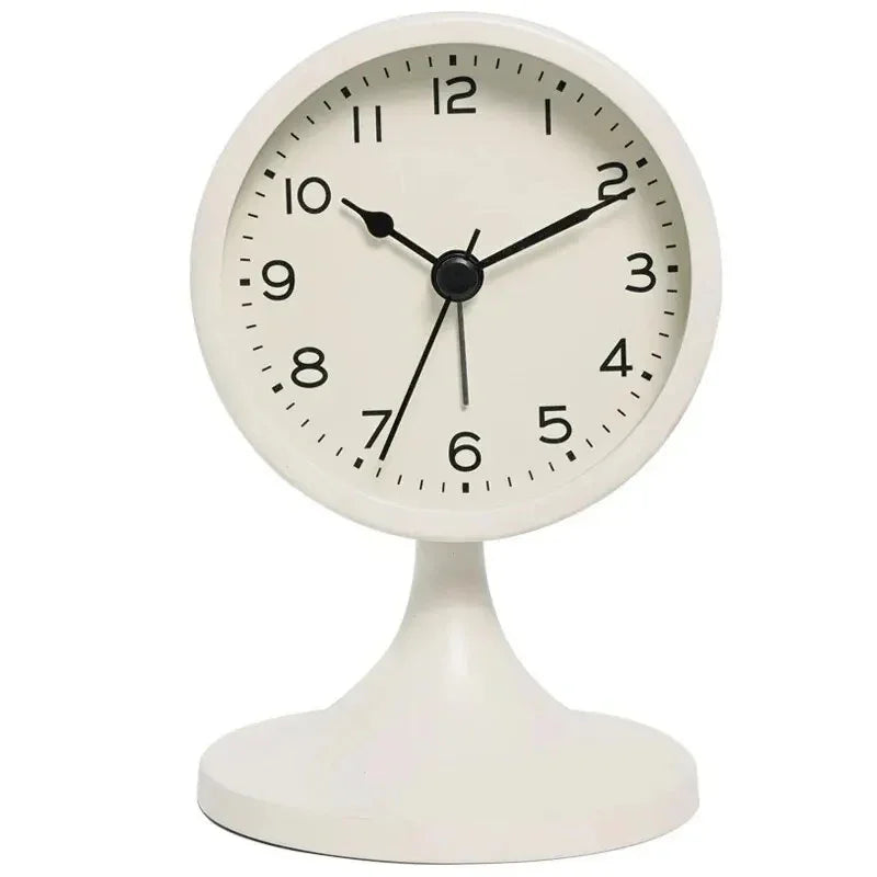 Vintage Alarm Clock | Metal | Silent Quartz Movement | Retro Desktop Design | Home Decor | Lologe
