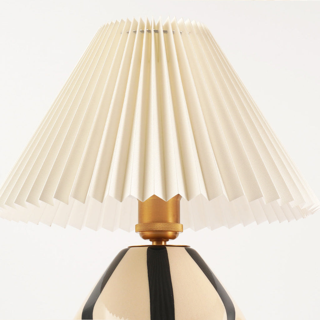 Ceramic Table Lamp | Vintage Accent Lighting for Bedroom & Living Room | Lologe