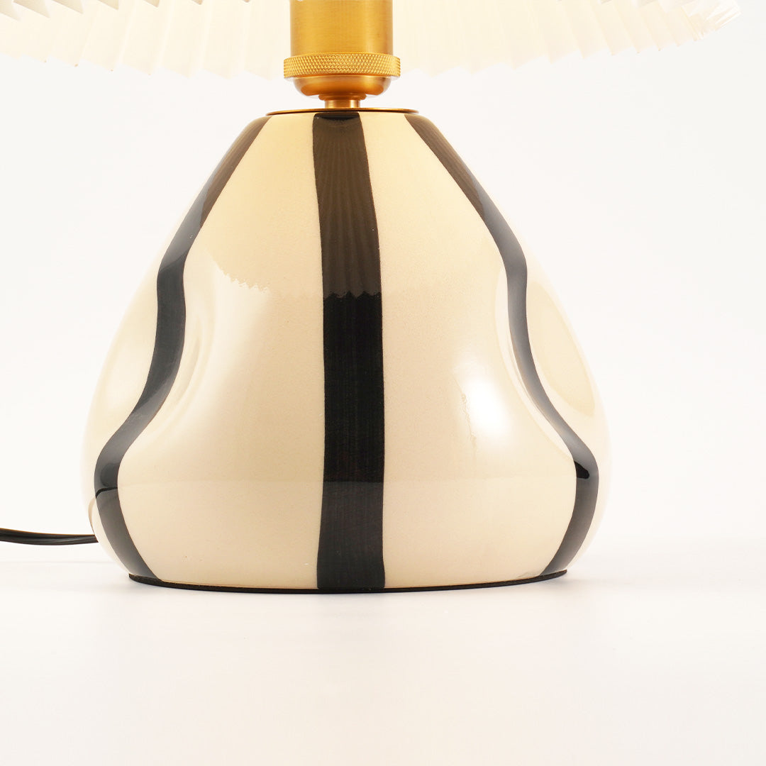 Ceramic Table Lamp | Vintage Accent Lighting for Bedroom & Living Room | Lologe