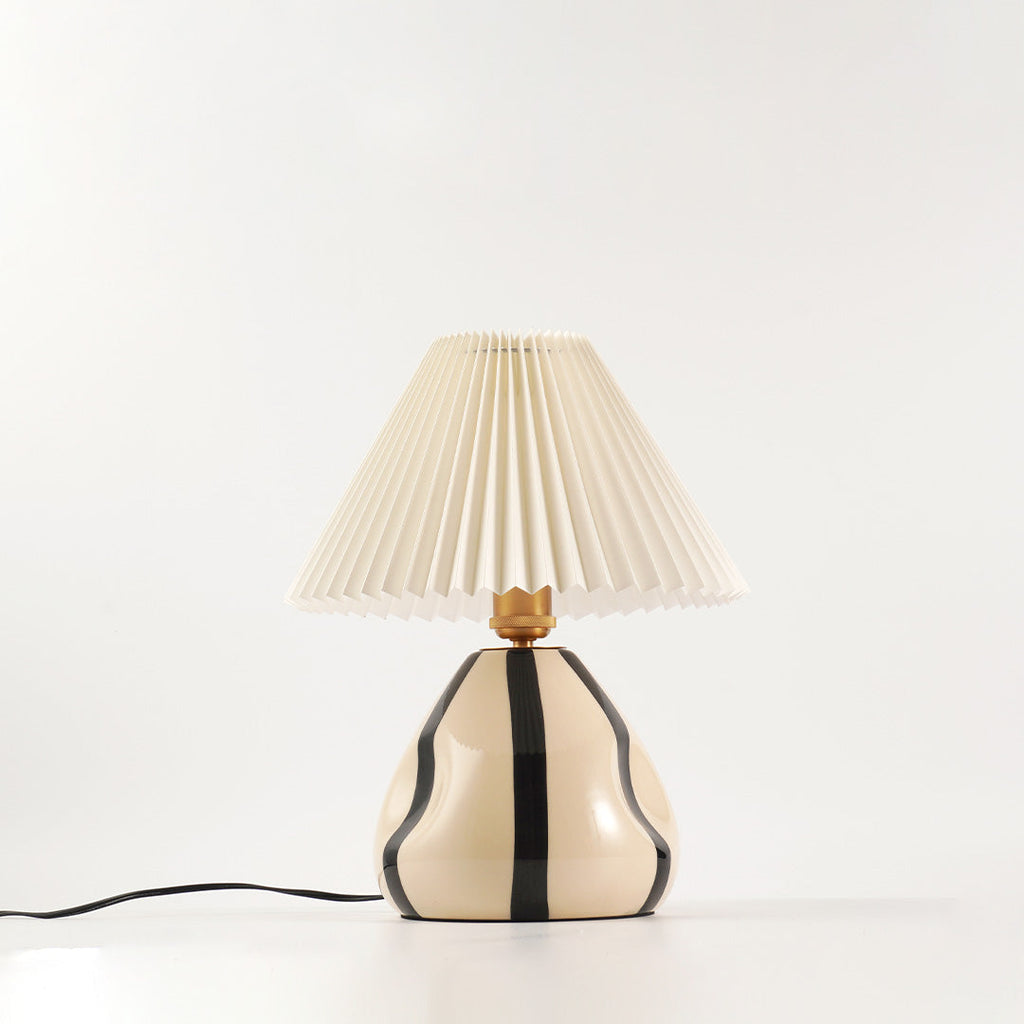 Ceramic Table Lamp | Vintage Accent Lighting for Bedroom & Living Room | Lologe