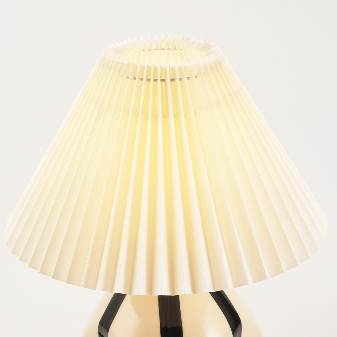 Ceramic Table Lamp | Vintage Accent Lighting for Bedroom & Living Room | Lologe