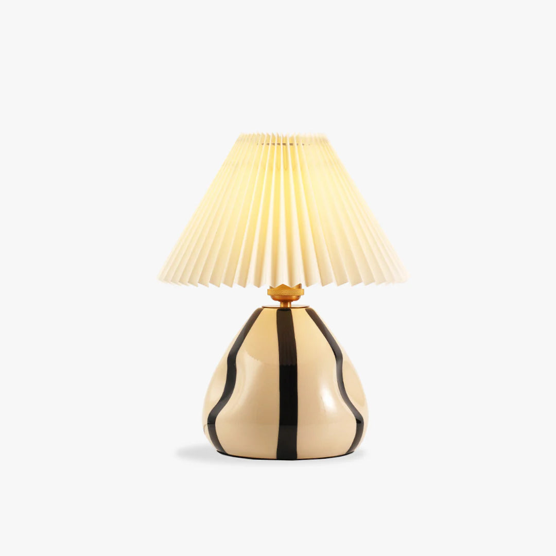 Ceramic Table Lamp | Vintage Accent Lighting for Bedroom & Living Room | Lologe
