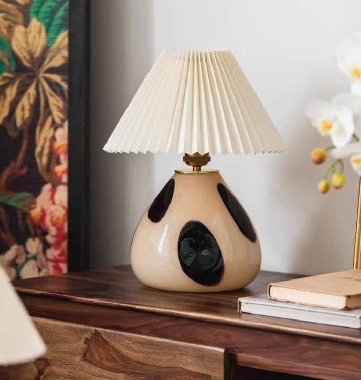 Ceramic Table Lamp | Vintage Accent Lighting for Bedroom & Living Room | Lologe
