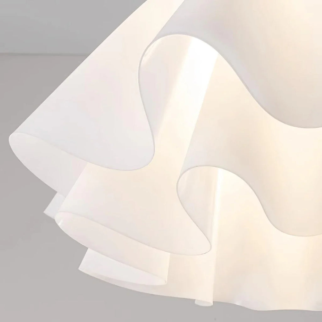 White Flower Ceiling Light | Vintage Floral Flush Mount Lighting | Lologe