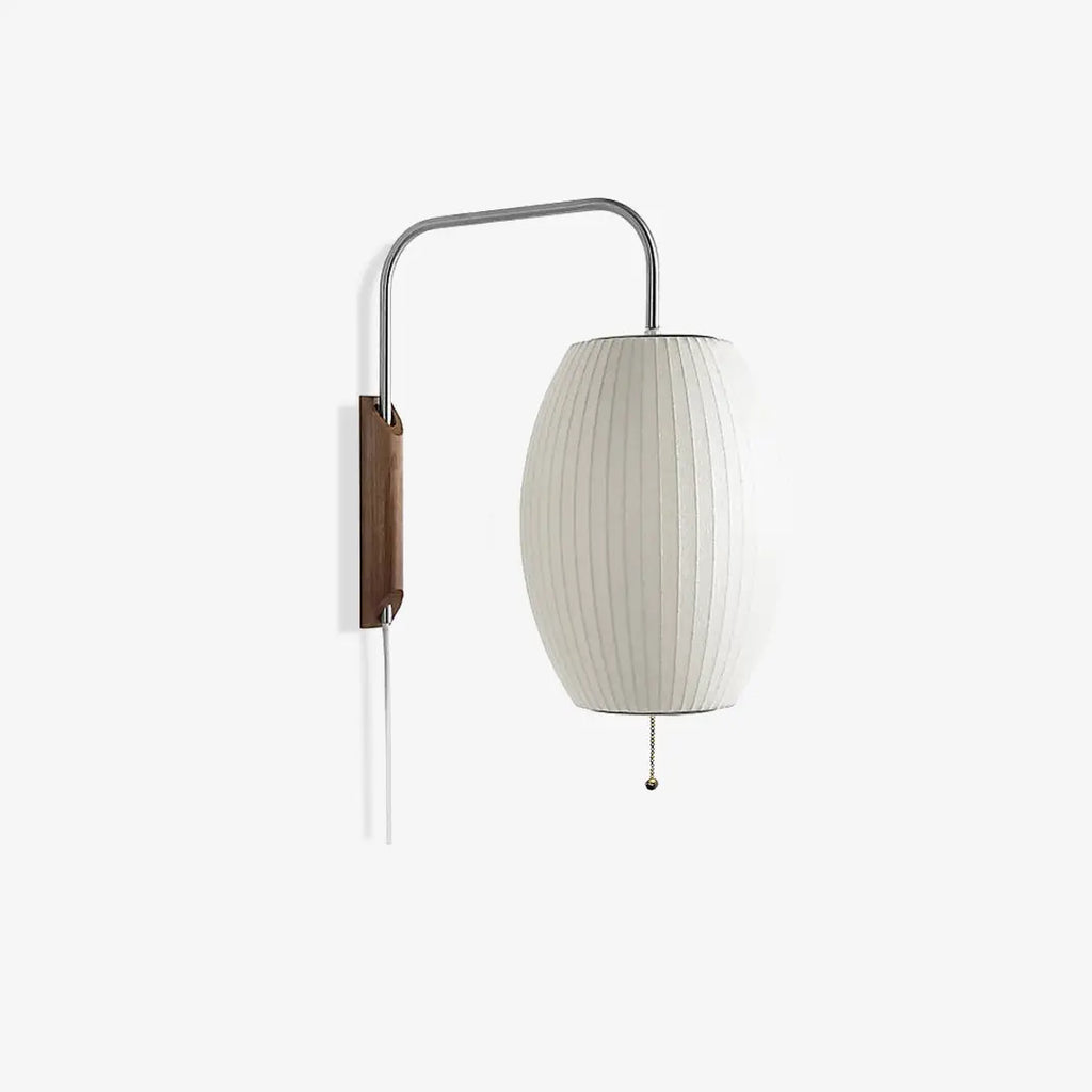 Silk Wall Lamp | Wabi-Sabi Sconce for Bedroom & Hallway Lighting | Lologe
