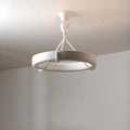 White Plaster Chandelier | Dining Room Ceiling Light Textured Modern Design | Lologe