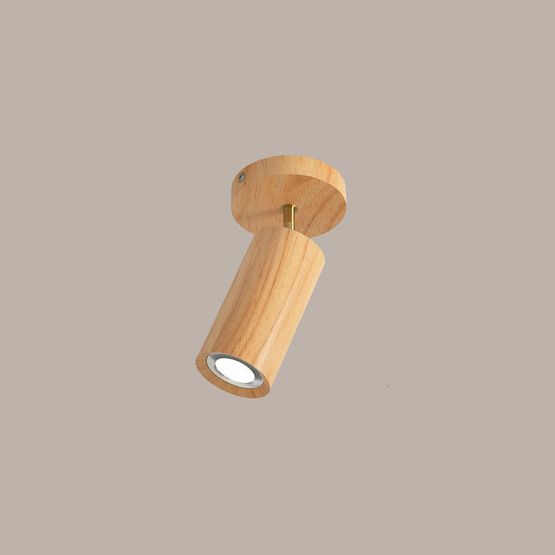 Wood Grain Track Light | Adjustable Ceiling Lighting for Living Room | Lologe