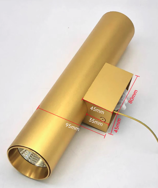2-Light Wall Sconce for Hallway | Aluminum Cylindrical Modern Lighting | Lologe