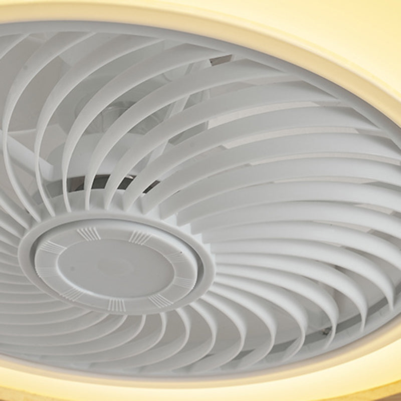 Modern Wood Geometric LED Ceiling Fan Light | Semi-Flush Mount | Lologe