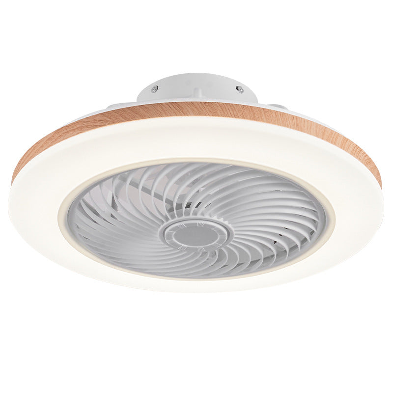 Modern Wood Geometric LED Ceiling Fan Light | Semi-Flush Mount | Lologe