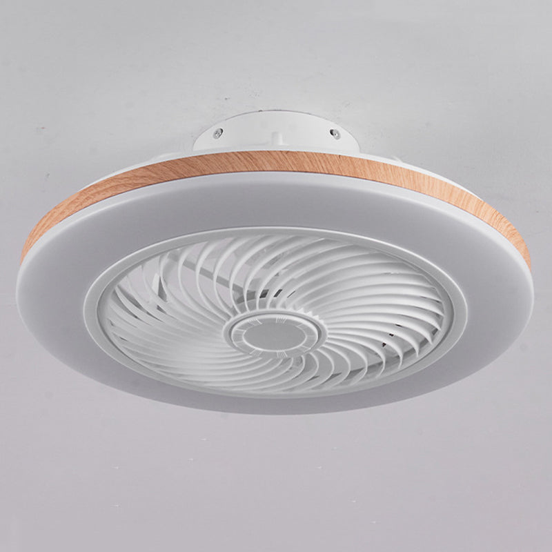 Modern Wood Geometric LED Ceiling Fan Light | Semi-Flush Mount | Lologe