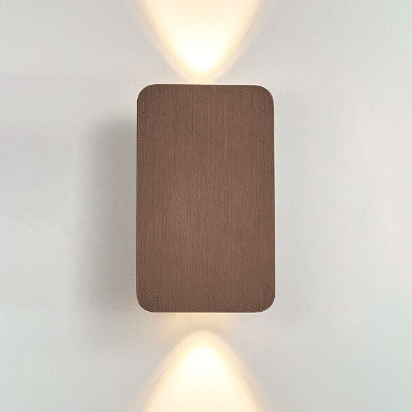 LED Wall Sconce for Hallway | Aluminum Rectangular 2-Light Minimalist Design | Lologe