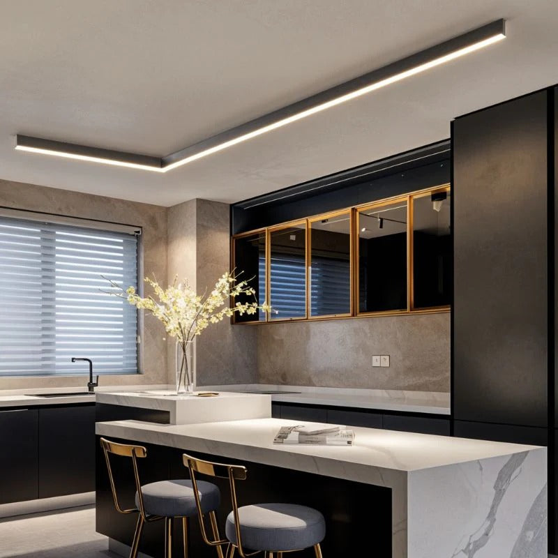 Modern Linear LED Ceiling Light | Hallway | Linear Design | Flush Mount | Minimalist | Lologe
